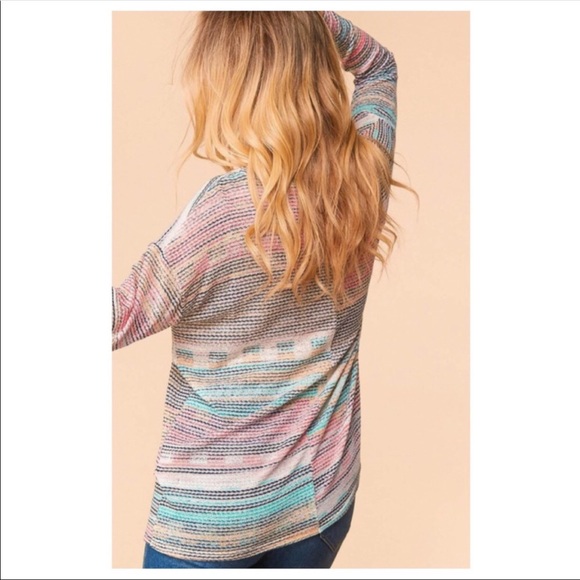 🆕Vintage Hacci Knit Print Top - Picture 5 of 5